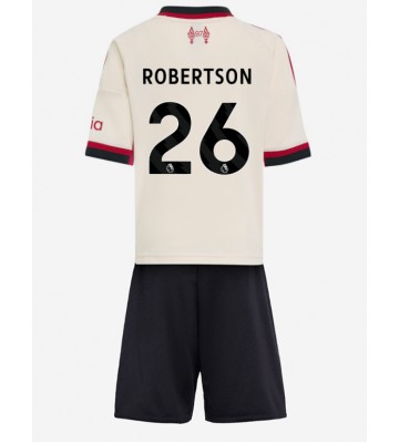 Lacne Dětský Futbalové dres Liverpool Andrew Robertson #26 2025-26 Krátky Rukáv - Preč (+ trenírky)